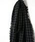 INAM2572 WOOL GINGHAM CHECK STOLE 35x178cm