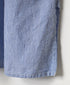 INAM2633S SEERSUCKER STRIPE WASH WORK GATHERED BANDED COLLAR DRESS SHIRTS