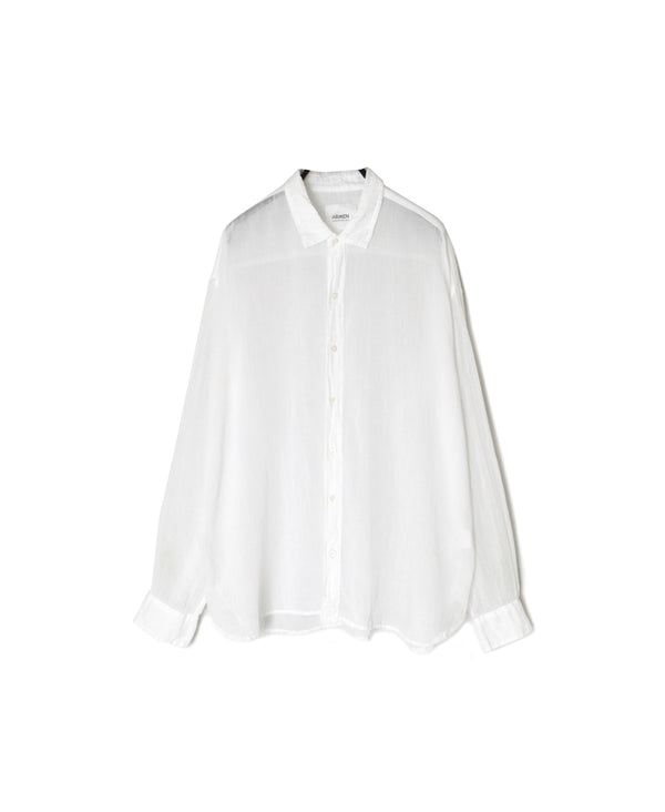 INAM2642GD 60s SINGLE GAUZE PLAIN OVERDYE UTILITY REGULAR COLLAR SHIRT