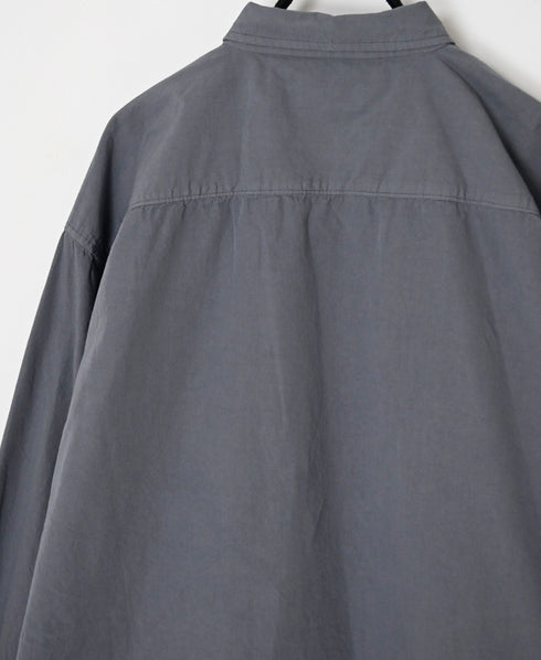 INAM2651PD 40s POPLIN OVERDYE UTILITY REGULAR COLLAR SHIRT