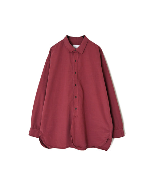 INAM2651PD 40s POPLIN OVERDYE UTILITY REGULAR COLLAR SHIRT