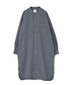 INAM2652PD 40s POPLIN OVERDYE UTILITY BANDED COLLAR LONG SHIRT