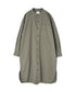 INAM2652PD 40s POPLIN OVERDYE UTILITY BANDED COLLAR LONG SHIRT