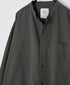 INAM2652PD 40s POPLIN OVERDYE UTILITY BANDED COLLAR LONG SHIRT
