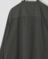 INAM2652PD 40s POPLIN OVERDYE UTILITY BANDED COLLAR LONG SHIRT
