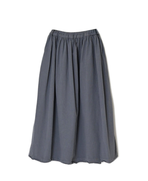 INAM2654PD 40s POPLIN OVERDYE EASY GATHERED SKIRT