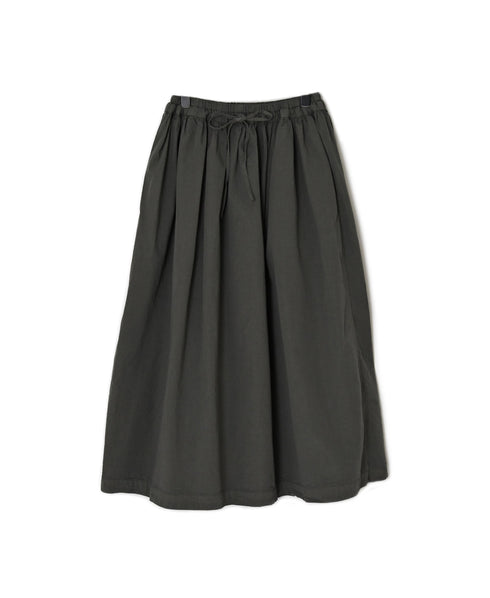 INAM2654PD 40s POPLIN OVERDYE EASY GATHERED SKIRT