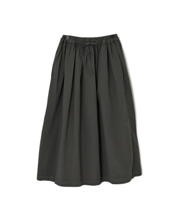INAM2654PD 40s POPLIN OVERDYE EASY GATHERED SKIRT