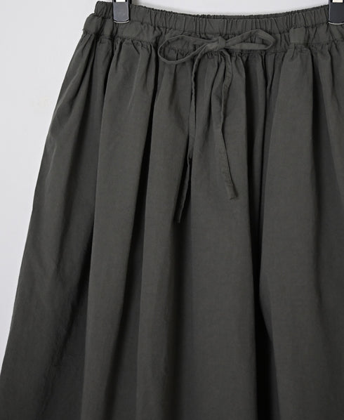 INAM2654PD 40s POPLIN OVERDYE EASY GATHERED SKIRT