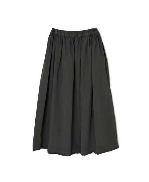 INAM2654PD 40s POPLIN OVERDYE EASY GATHERED SKIRT