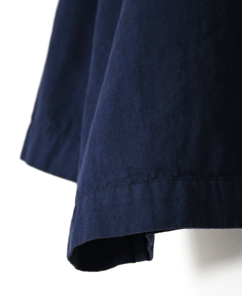 INAM2661TD 30s COTTON TWILL OVERDYE BOAT NECK SMOCK