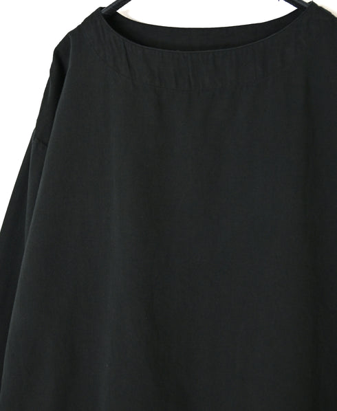INAM2661TD 30s COTTON TWILL OVERDYE BOAT NECK SMOCK