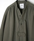 INAM2662TD 30s COTTON TWILL OVERDYE WORK GATHER BANDED SHIRT