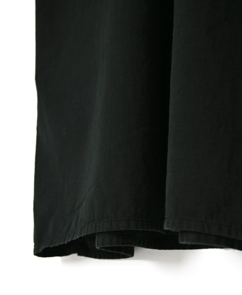 INAM2663TD 30s COTTON TWILL OVERDYE WORK GATHER LONG SHIRT