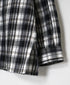 INAM2672 YARN DYED COTTON CHECK WORK GATHER SHIRT