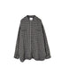 INAM2681DGD COTTON DOUBLE GAUZE CHECK OVERDYE UTILITY BANDED COLLAR SHIRT