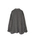 INAM2681DGD COTTON DOUBLE GAUZE CHECK OVERDYE UTILITY BANDED COLLAR SHIRT