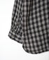 INAM2681DGD COTTON DOUBLE GAUZE CHECK OVERDYE UTILITY BANDED COLLAR SHIRT