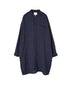 INAM2682DGD COTTON DOUBLE GAUZE CHECK OVERDYE UTILITY BANDED COLLAR LONG SHIRT