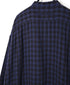 INAM2682DGD COTTON DOUBLE GAUZE CHECK OVERDYE UTILITY BANDED COLLAR LONG SHIRT