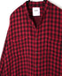 INAM2682DGD COTTON DOUBLE GAUZE CHECK OVERDYE UTILITY BANDED COLLAR LONG SHIRT