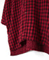 INAM2682DGD COTTON DOUBLE GAUZE CHECK OVERDYE UTILITY BANDED COLLAR LONG SHIRT