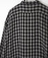 INAM2682DGD COTTON DOUBLE GAUZE CHECK OVERDYE UTILITY BANDED COLLAR LONG SHIRT