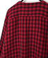 INAM2683DGD COTTON DOUBLE GAUZE CHECK OVERDYE CREW NECK CARDIGAN
