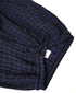 INAM2684DGD COTTON DOUBLE GAUZE CHECK OVERDYE GATHERED EASY PANTS WITH LINING