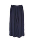 INAM2684DGD COTTON DOUBLE GAUZE CHECK OVERDYE GATHERED EASY PANTS WITH LINING