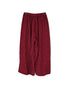 INAM2684DGD COTTON DOUBLE GAUZE CHECK OVERDYE GATHERED EASY PANTS WITH LINING