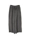 INAM2684DGD COTTON DOUBLE GAUZE CHECK OVERDYE GATHERED EASY PANTS WITH LINING
