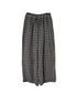 INAM2684DGD COTTON DOUBLE GAUZE CHECK OVERDYE GATHERED EASY PANTS WITH LINING