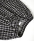INAM2684DGD COTTON DOUBLE GAUZE CHECK OVERDYE GATHERED EASY PANTS WITH LINING