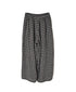 INAM2684DGD COTTON DOUBLE GAUZE CHECK OVERDYE GATHERED EASY PANTS WITH LINING