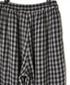 INAM2684DGD COTTON DOUBLE GAUZE CHECK OVERDYE GATHERED EASY PANTS WITH LINING