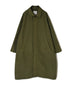 INHT2651D COTTON HERRINGBONE PLAIN OVERDYE BALMACAAN COAT