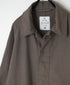 INHT2651D COTTON HERRINGBONE PLAIN OVERDYE BALMACAAN COAT