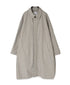 INHT2651D COTTON HERRINGBONE PLAIN OVERDYE BALMACAAN COAT