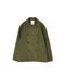 INHT2652D COTTON HERRINGBONE PLAIN OVERDYE STAND COLLAR DOUBLE BREAST JACKET