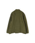 INHT2652D COTTON HERRINGBONE PLAIN OVERDYE STAND COLLAR DOUBLE BREAST JACKET