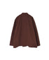 INHT2652D COTTON HERRINGBONE PLAIN OVERDYE STAND COLLAR DOUBLE BREAST JACKET