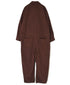 INHT2653D COTTON HERRINGBONE PLAIN OVERDYE ONE-UP COLLAR OVERALLS
