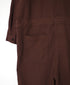 INHT2653D COTTON HERRINGBONE PLAIN OVERDYE ONE-UP COLLAR OVERALLS
