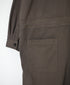 INHT2653D COTTON HERRINGBONE PLAIN OVERDYE ONE-UP COLLAR OVERALLS