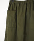 INHT2654D COTTON HERRINGBONE PLAIN OVERDYE EASY SKIRT