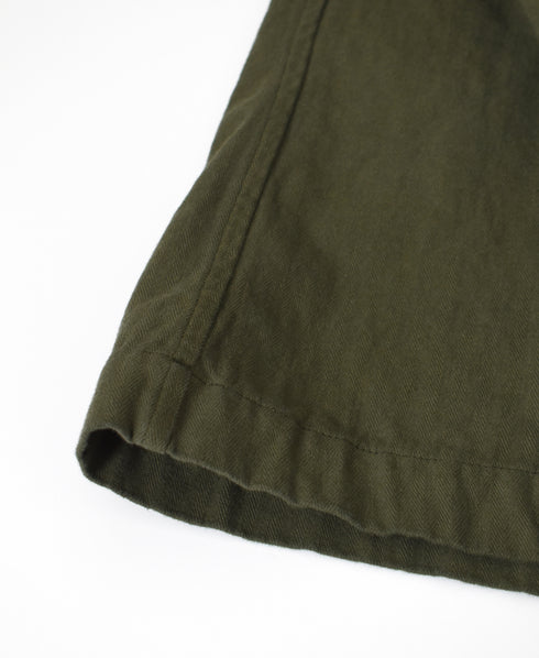 INHT2654D COTTON HERRINGBONE PLAIN OVERDYE EASY SKIRT