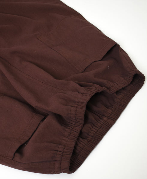 INHT2654D COTTON HERRINGBONE PLAIN OVERDYE EASY SKIRT