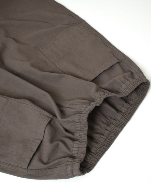 INHT2654D COTTON HERRINGBONE PLAIN OVERDYE EASY SKIRT
