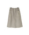 INHT2654D COTTON HERRINGBONE PLAIN OVERDYE EASY SKIRT